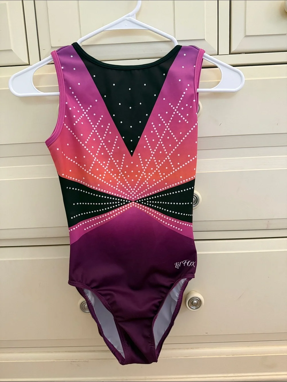 Lil' Fox Girls' 🤸 Ombre Gymnastics Leotard